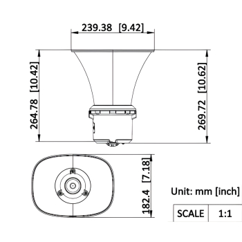 SIECIOWY GŁOŚNIK TUBOWY DS-QAZ1307G1-E(C) 7 W IP67 Hikvision
