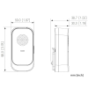 BEZPRZEWODOWY GONG DRZWIOWY DS1AG Wi-Fi 6, AC 230V DAHUA