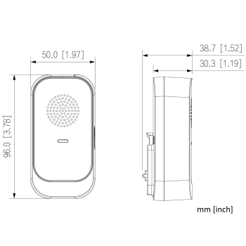 BEZPRZEWODOWY GONG DRZWIOWY DS1AG Wi-Fi 6, AC 230V DAHUA