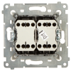 ŁĄCZNIK KRZYŻOWY PODWÓJNY DW7/2.01/X/11-SIMON54 250 V 10 A