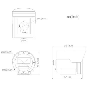 KAMERA WYBUCHOODPORNA IP ECA3A1404-HNR-XB-316 WizMind - 4 Mpx 2.7 ... 13.5 mm - MOTOZOOM DAHUA