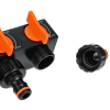 ROZDZIELACZ 4-DROŻNY Z ZAWORAMI ECO-PWB3033 BLACK LINE BRADAS