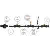 OGRODOWA MGIEŁKA WODNA ECO-Z1015 BLACK LINE 15 m BRADAS