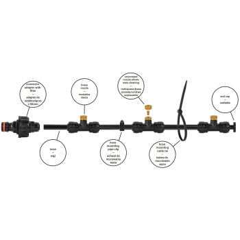 OGRODOWA MGIEŁKA WODNA ECO-Z1015 BLACK LINE 15 m BRADAS