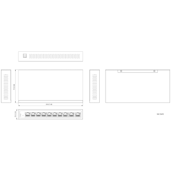 ROUTER ERC210-P 8 PoE DAHUA