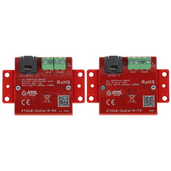 ZESTAW KONWERTERÓW UTP / 2-WIRE DO TRANSMISJI LAN+POE ETH10-2WIRE-A-SET KOMPLET 2 SZT ATTE