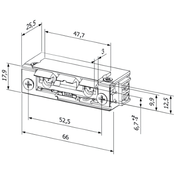 ZACZEP ELEKTROMAGNETYCZNY F00U-C Hartte BIRA
