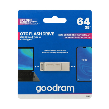 PENDRIVE FD-64/ODA3-GOODRAM 64 GB USB 3.2 Gen 1 GOODRAM