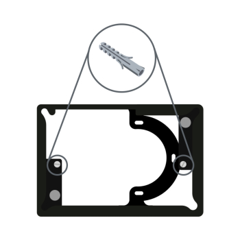 RAMKA MONTAŻOWA FRAME-PANEL-M-B/BLEBOX
