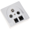 GNIAZDO KOŃCOWE GAR-SAT/2RJ R-TV SAT+RJ45+RJ11