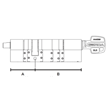 WKŁADKA MODUŁOWA ZAMKA GERDA-SLR/30613768/C Tedee GERDA