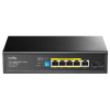 SWITCH POE GS1005PTS1 4-PORTOWY + 1X UPLINK + 1X SFP CUDY