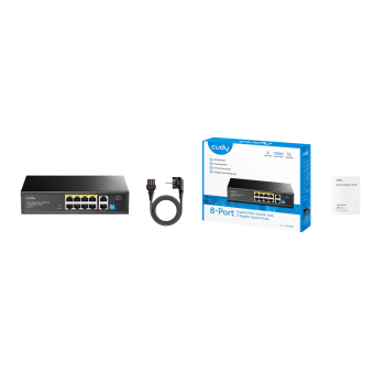SWITCH POE GS1010P 8-PORTOWY CUDY