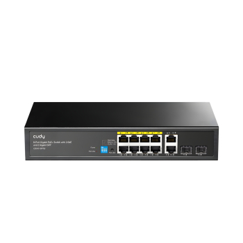 SWITCH POE GS1010PS2 8-PORTOWY + 2X UPLINK + 2X SFP CUDY