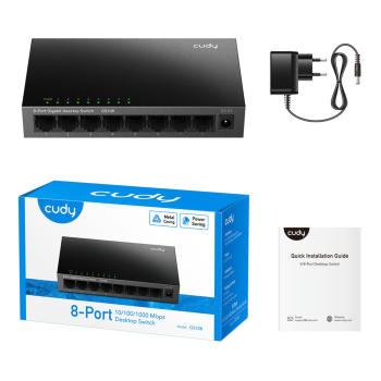 SWITCH   GS108 8-PORTOWY CUDY
