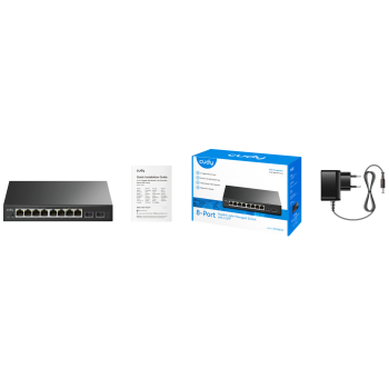 SWITCH   GS108ES2 8-PORTOWY + 2X SFP CUDY