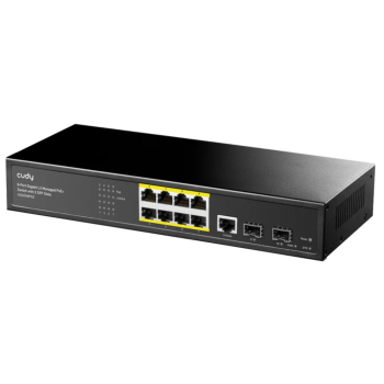 SWITCH POE GS2008PS2 8-PORTOWY + 2X SFP CUDY