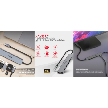 HUB USB 3.0 H1118A USB-C UNITEK