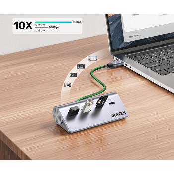 HUB USB 3.0 H1337AGY01 30 cm UNITEK