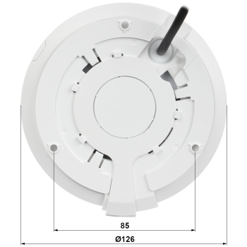 KAMERA AHD, HD-CVI, HD-TVI, PAL HAC-EW2501-0140B - 5 Mpx 1.4 mm - Fish Eye DAHUA