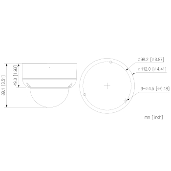 KAMERA WANDALOODPORNA AHD, HD-CVI, HD-TVI, PAL HAC-HDBW1500EA-A-0280B-S3-DIP - 5 Mpx 2.8 mm DAHUA