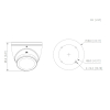 KAMERA AHD, HD-CVI, HD-TVI, CVBS HAC-HDW1239T-A-LED-0280B-S3 Full-Color - 1080p 2.8 mm DAHUA