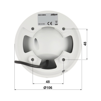 KAMERA AHD, HD-CVI, HD-TVI, CVBS HAC-HDW1239T-A-LED-0280B-S3 Full-Color - 1080p 2.8 mm DAHUA