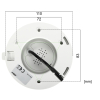 KAMERA AHD, HD-CVI, HD-TVI, PAL HAC-HDW1500TQ-IL-T-0280B-DIP Smart Dual Light Two-way Talk - 5 Mpx 2.8 mm DAHUA