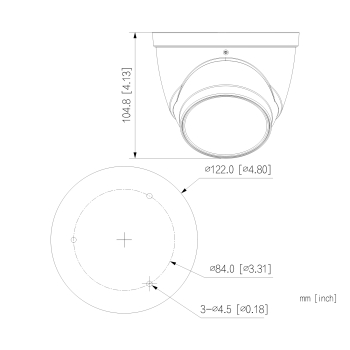 KAMERA AHD, HD-CVI, HD-TVI, PAL HAC-HDW2802T-Z-A-27135-S2-DIP - 8 Mpx 2.7 ... 13.5 mm - MOTOZOOM DAHUA