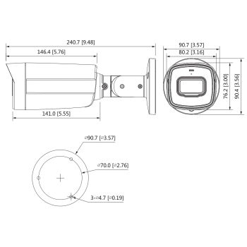 KAMERA AHD, HD-CVI, HD-TVI, PAL HAC-HFW1200TH-I8-A-0360B-S6 - 1080p 3.6 mm DAHUA