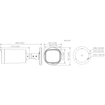 KAMERA AHD, HD-CVI, HD-TVI, PAL HAC-HFW1500R-Z-IL-A-27135-S3-DIP - 5 Mpx 2.7 ... 13.5 mm Smart Dual Light DAHUA