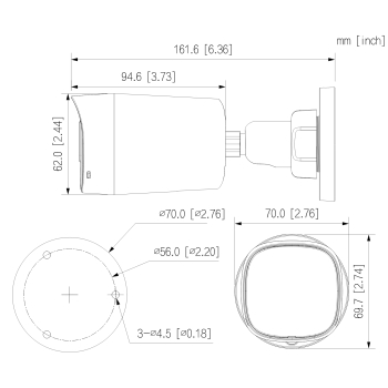 KAMERA AHD, HD-CVI, HD-TVI, PAL HAC-HFW1500RL-IL-T-0280B-DIP Smart Dual Light Two-way Talk - 5 Mpx 2.8 mm DAHUA