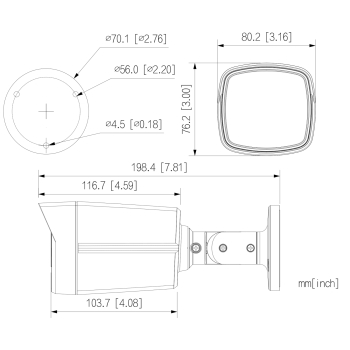 KAMERA AHD, HD-CVI, HD-TVI, CVBS HAC-HFW1509TLM-A-LED-0360B-S3 Full-Color - 5 Mpx 3.6 mm DAHUA