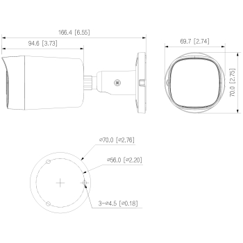 KAMERA AHD, HD-CVI, HD-TVI, PAL HAC-HFW1801RM-IL-A-0280B-S3-DIP Smart Dual Light - 4K UHD 2.8 mm DAHUA
