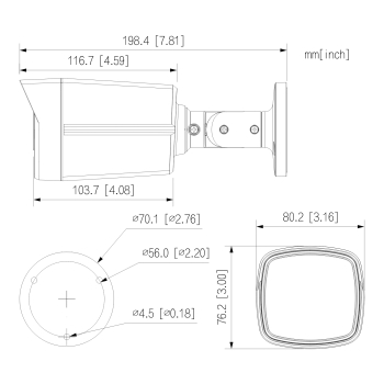 KAMERA AHD, HD-CVI, HD-TVI, PAL HAC-HFW1801TLM-IL-A-0280B-S3-DIP Smart Dual Light - 8 Mpx 4K UHD 2.8 mm DAHUA