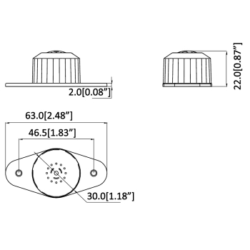 MODUŁ AUDIO, MIKROFON HAP100 DAHUA