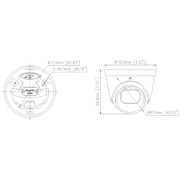 KAMERA IP HC25CE8R1-V - 8 Mpx 2.8 mm HONEYWELL