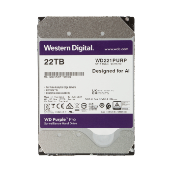 DYSK DO REJESTRATORA HDD-WD221PURP 22TB 24/7 WESTERN DIGITAL
