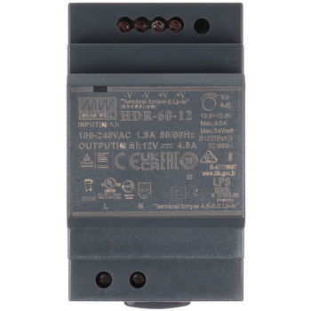 ZASILACZ IMPULSOWY HDR-60-12 MEAN WELL