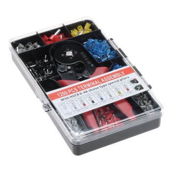 ZACISKACZ + ZESTAW TULEJEK KABLOWYCH HT-HSC8 DELTA TOOLS
