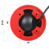 HYBRYDOWA KAMERA TERMOWIZYJNA IP HY-FT431LDP-TD1F4-MB 1.2 mm, 4 Mpx 4.0 mm WISUALARM