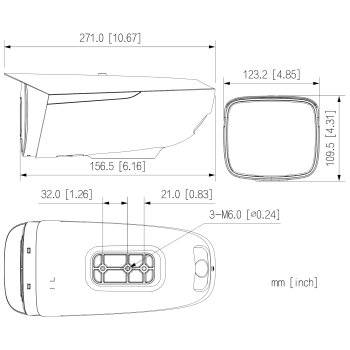 HYBRYDOWA KAMERA TERMOWIZYJNA IP HY-FT443HFP-TD3F4 3.2 mm, 5 Mpx 4.0 mm WISUALARM