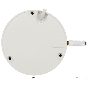 KAMERA WANDALOODPORNA IP IPC-HDBW1230DE-SW-0360B Wi-Fi - 1080p 3.6 mm DAHUA