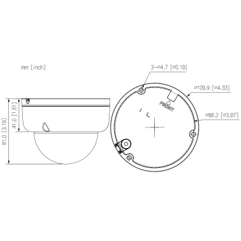 KAMERA IP IPC-HDBW1839E1-A-IL-0280B-S6 Smart Dual Light 8.3 Mpx 4K UHD 2.8 mm DAHUA