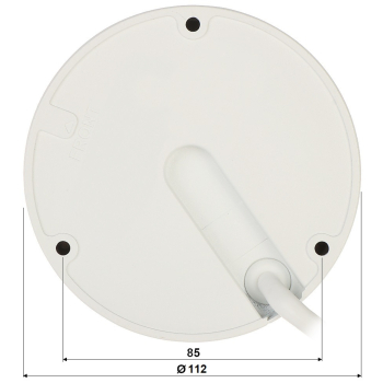 KAMERA WANDALOODPORNA IP IPC-HDBW3649E-AS-IL-0280B WizSense Smart Dual Light - 6 Mpx 2.8 mm DAHUA