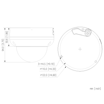 KAMERA WANDALOODPORNA IP IPC-HDBW5559R-ASE-IL-0280B-BLACK WizMind - 5 Mpx 2.8 mm DAHUA