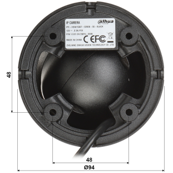 KAMERA IP IPC-HDW1530T-0280B-S6-BLACK - 5 Mpx 2.8 mm DAHUA