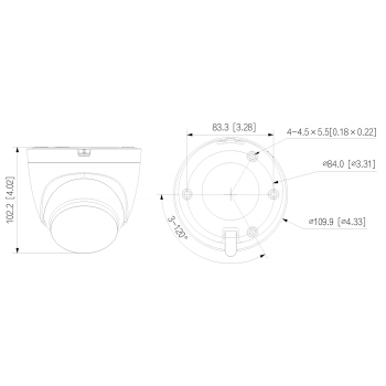 KAMERA IP IPC-HDW1539DA-SAW-IL-0280B Wi-Fi - 5 Mpx 2.8 mm DAHUA