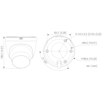 KAMERA IP IPC-HDW21249T-S-IL-0280B-S2 Smart Dual Light WizSense - 12 Mpx 2.8 mm DAHUA