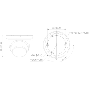 KAMERA IP IPC-HDW2649TM-S-IL-0280B-BLACK WizSense Smart Dual Light - 6 Mpx 2.8 mm DAHUA